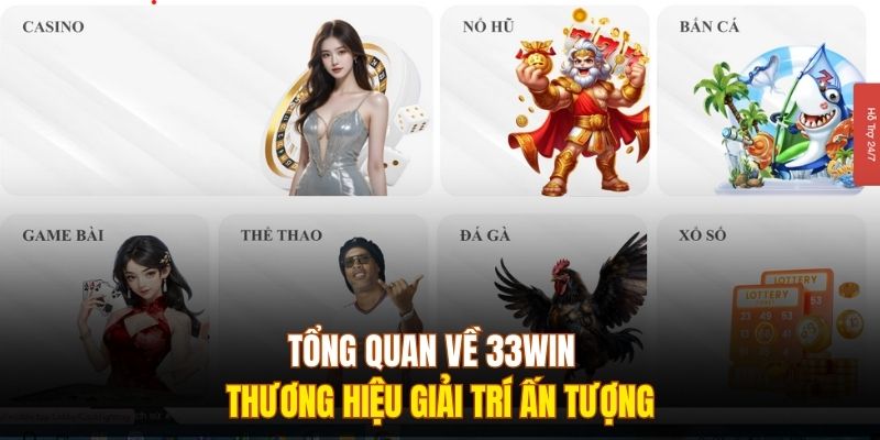 Tổng quan về 33WIN - Thương hiệu giải trí ấn tượng